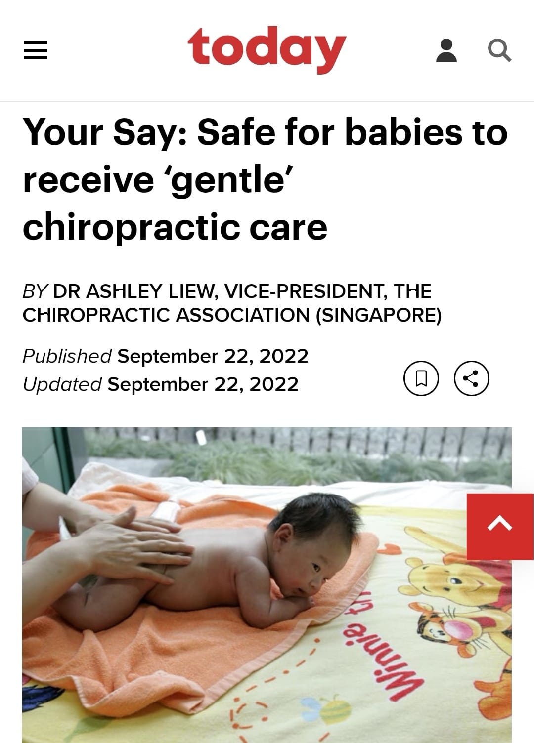 Safe for babies to receive ‘gentle’ chiropractic care